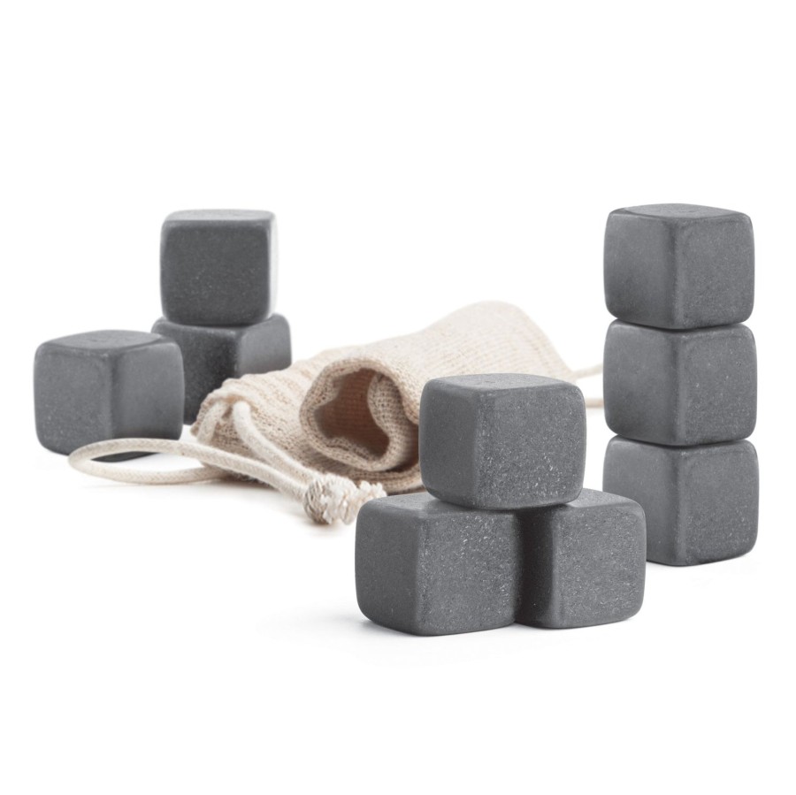 Tabletop & Bar Final Touch Steel Chilling Balls & Cubes | On The Rocks Chilling Stones - Set Of 9 | Final Touch®