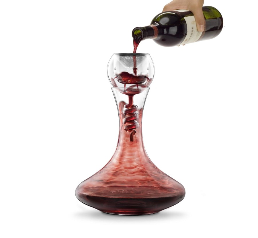 Tabletop & Bar Final Touch Aerator Decanter Sets | Twister Glass Aerator & Decanter Set | Final Touch®