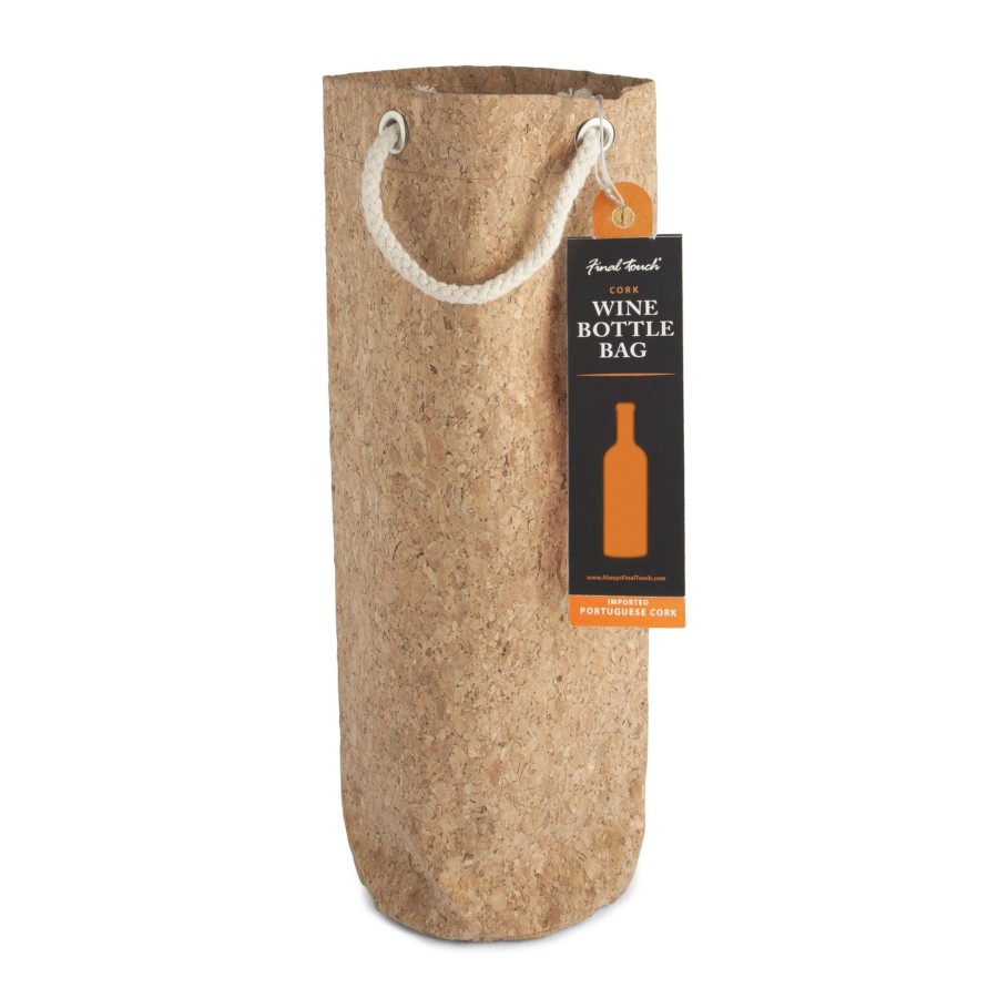 Tabletop & Bar Final Touch Wine Accessories | Cork Wine Bottle Bag | Final Touch®