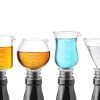 Tabletop & Bar Final Touch Jiggers Flasks & Shot Glasses | Jigger Stopper Set - 4 Pieces | Final Touch®