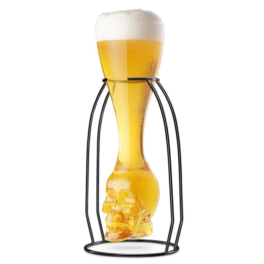 Tabletop & Bar Final Touch Specialty Bar Glasses | Brain Freeze Skull Glass With Skeletal Frame | Final Touch®