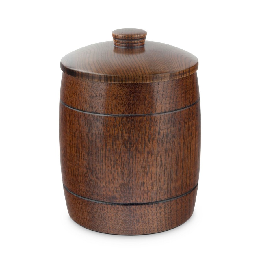 Tabletop & Bar Final Touch Tiki Accessories | Solid Wood Ice Bucket 1 Quart - 35 Oz | Final Touch®