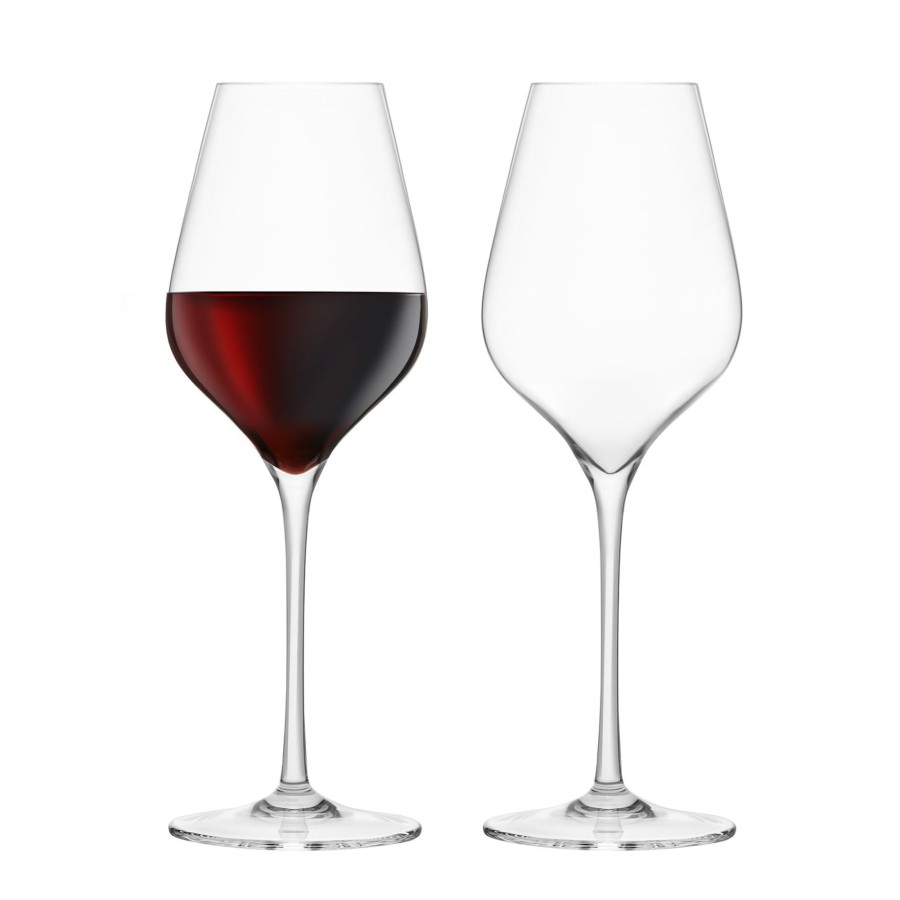 Tabletop & Bar Final Touch Durashield Wine Accessories | Bordeaux Lead-Free Crystal Glasses - Set Of 2 | Final Touch®