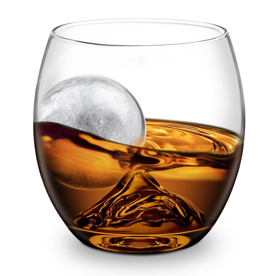 Tabletop & Bar Final Touch On The Rock Glasses | On The Rock Glass With Ice Ball Mould | Final Touch®