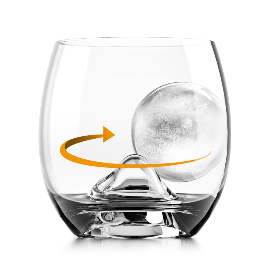 Tabletop & Bar Final Touch On The Rock Glasses | On The Rock Glass With Ice Ball Mould | Final Touch®