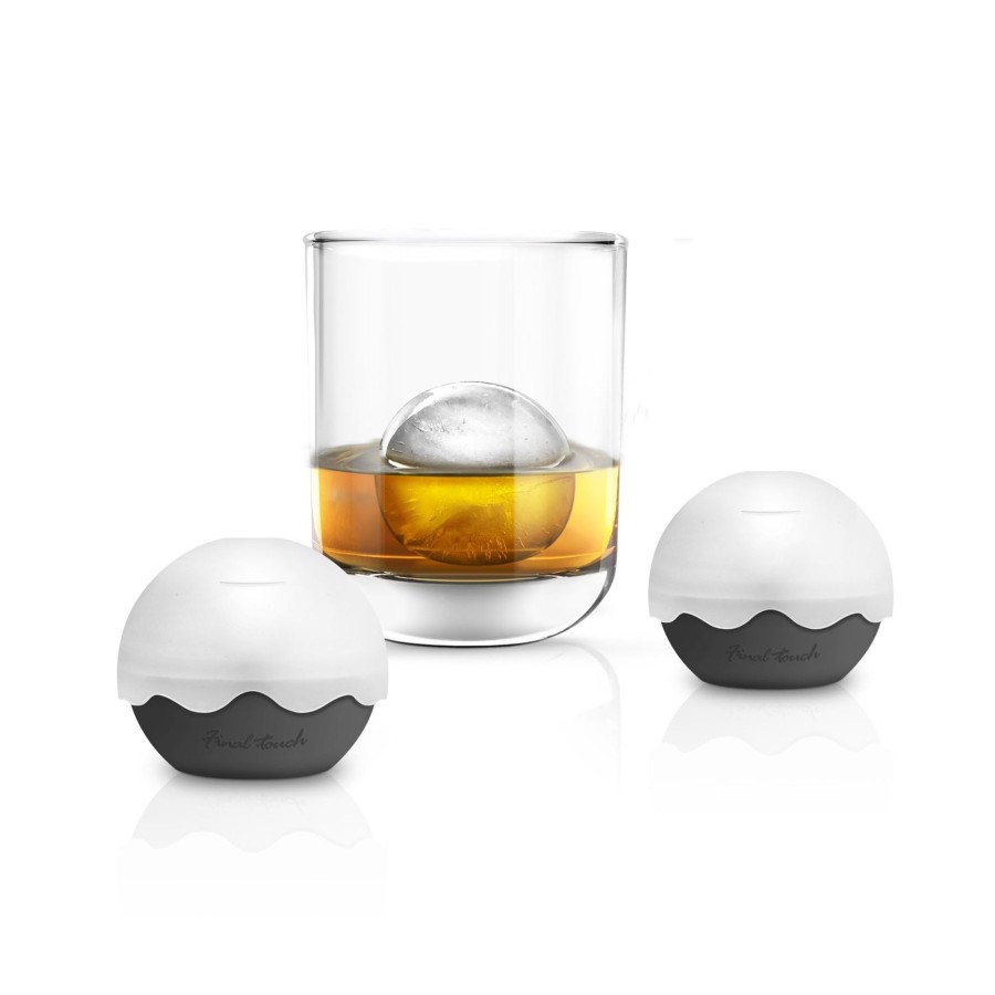 Tabletop & Bar Final Touch Silicone Ice Moulds | Silicone Ice Ball Mould - 2 Pack | Final Touch®