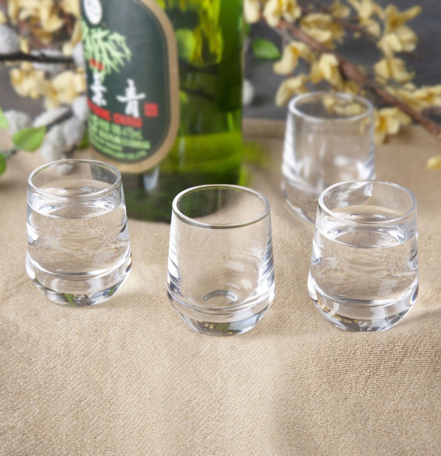 Tabletop & Bar Final Touch Sake | Crystal Sake Glasses - Set Of 4 | Final Touch®