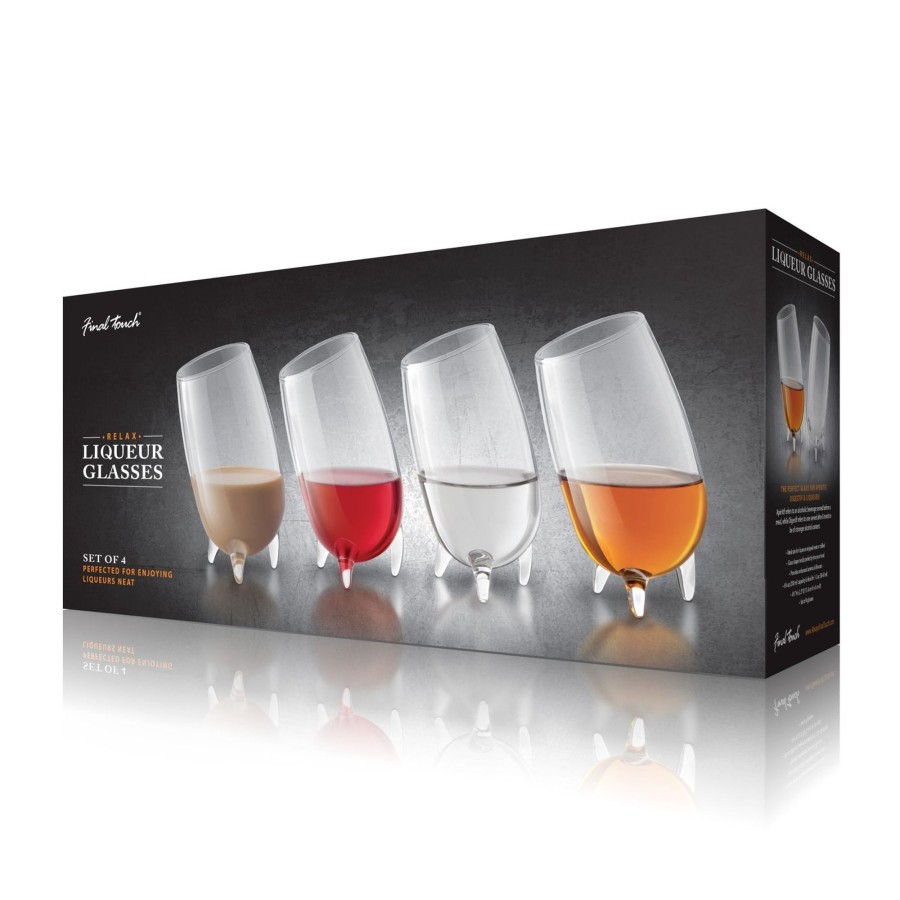 Tabletop & Bar Final Touch Specialty Bar Glasses | Relax Liqueur Glasses 200 Ml - Set Of 4 | Final Touch®