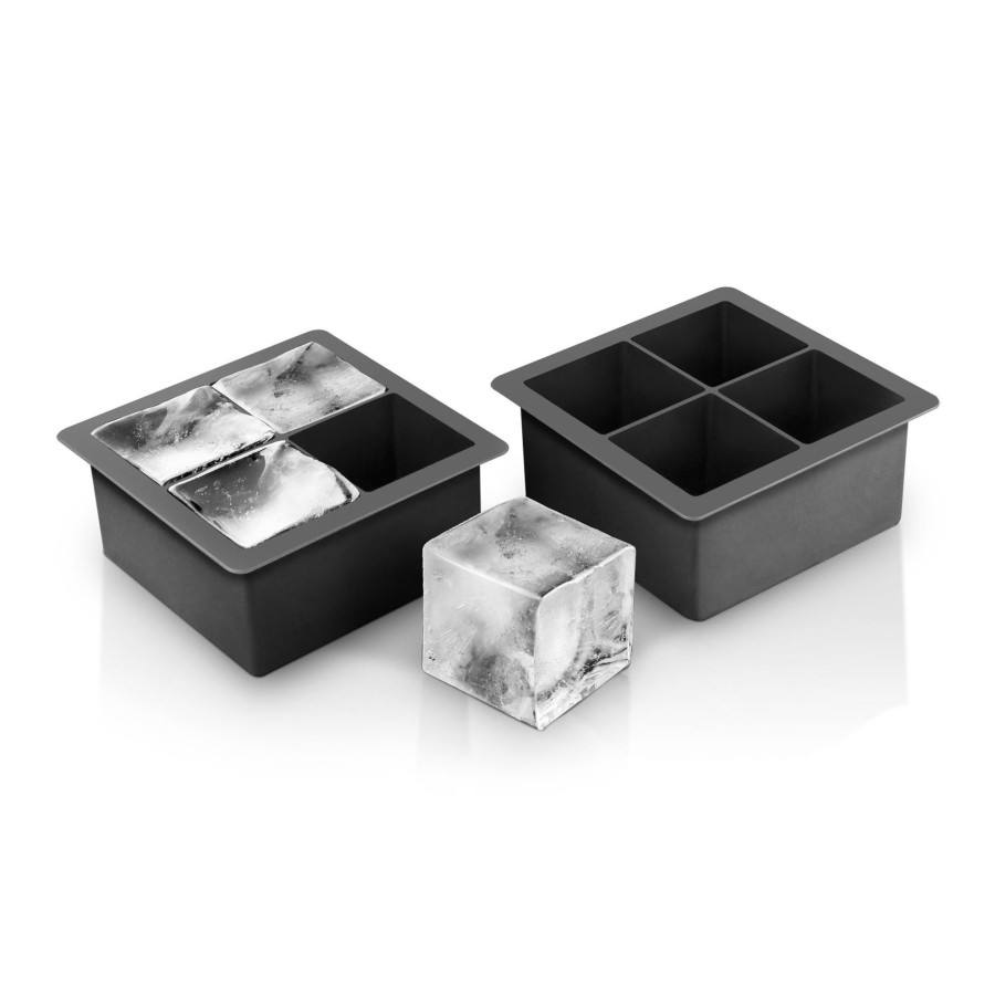 Tabletop & Bar Final Touch Silicone Ice Moulds | 2" Extra-Large 4 Cube Ice Mould - Set Of 2 | Final Touch®