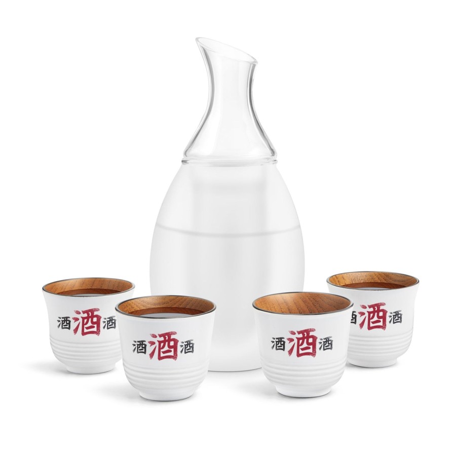 Tabletop & Bar Final Touch Sake | Sake Decanter Set | Final Touch® Frosted White