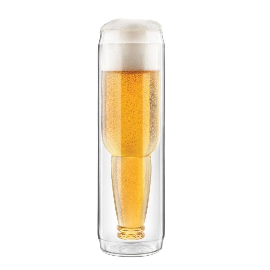 Tabletop & Bar Final Touch Bottoms Up Beer Glasses | Bottoms Up Glass Beer Can | Final Touch®