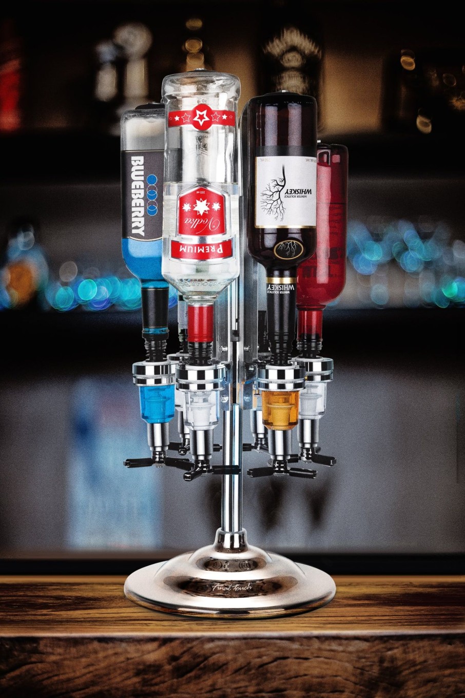 Tabletop & Bar Final Touch Liquor Dispensers & Caddies | 6 Bottle Liquor Dispenser | Final Touch®