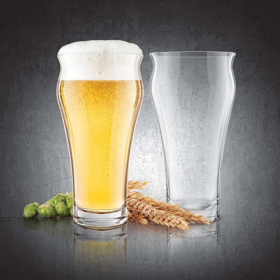 Tabletop & Bar Final Touch Beer Mugs & Glasses | Brewhouse Beer Glass - Set Of 4 - 20 Oz (591 Ml) | Final Touch®