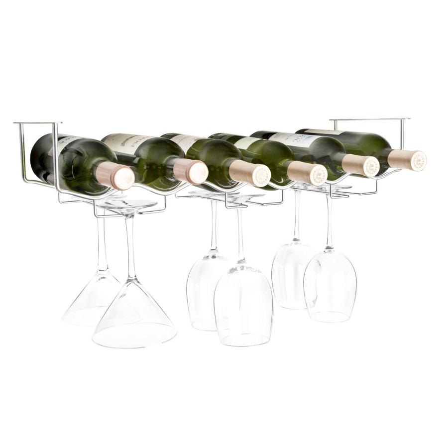 Storage Final Touch Wine Racks | Under Cabinet 6 Bottle Wine / Glass Rack | Final Touch®