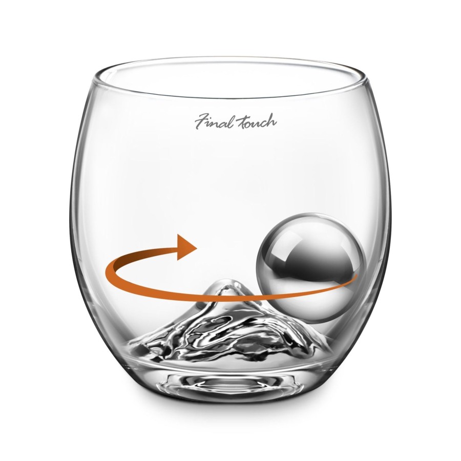 Tabletop & Bar Final Touch On The Rock Glasses | On The Rock Glass With Chilling Ball & Tongs | Final Touch®