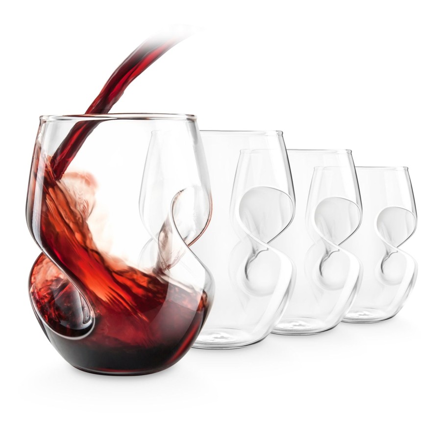 Tabletop & Bar Final Touch Wine Glasses | Conundrum Red Wine Glasses - Set Of 4 - 16 Oz (473Ml) | Final Touch®