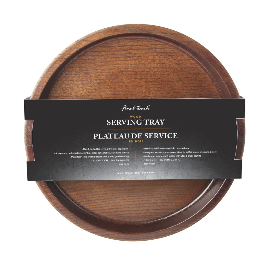 Tabletop & Bar Final Touch Tiki Accessories | Solid Wood Serving Tray | Final Touch®