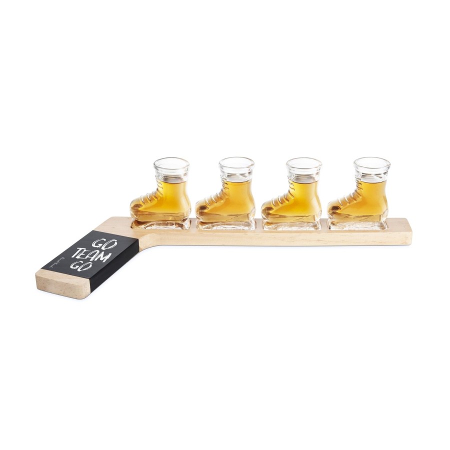 Tabletop & Bar Final Touch Jiggers Flasks & Shot Glasses | Hockey Shot Flight Set | Final Touch®