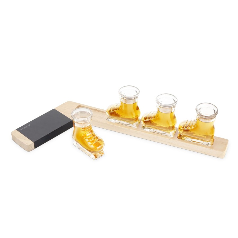 Tabletop & Bar Final Touch Jiggers Flasks & Shot Glasses | Hockey Shot Flight Set | Final Touch®