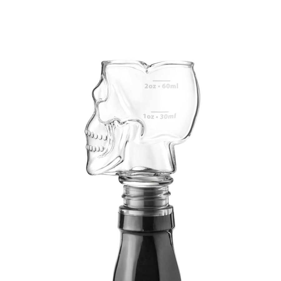 Tabletop & Bar Final Touch Jiggers Flasks & Shot Glasses | Skull Head Jigger Stopper - Tube | Final Touch®