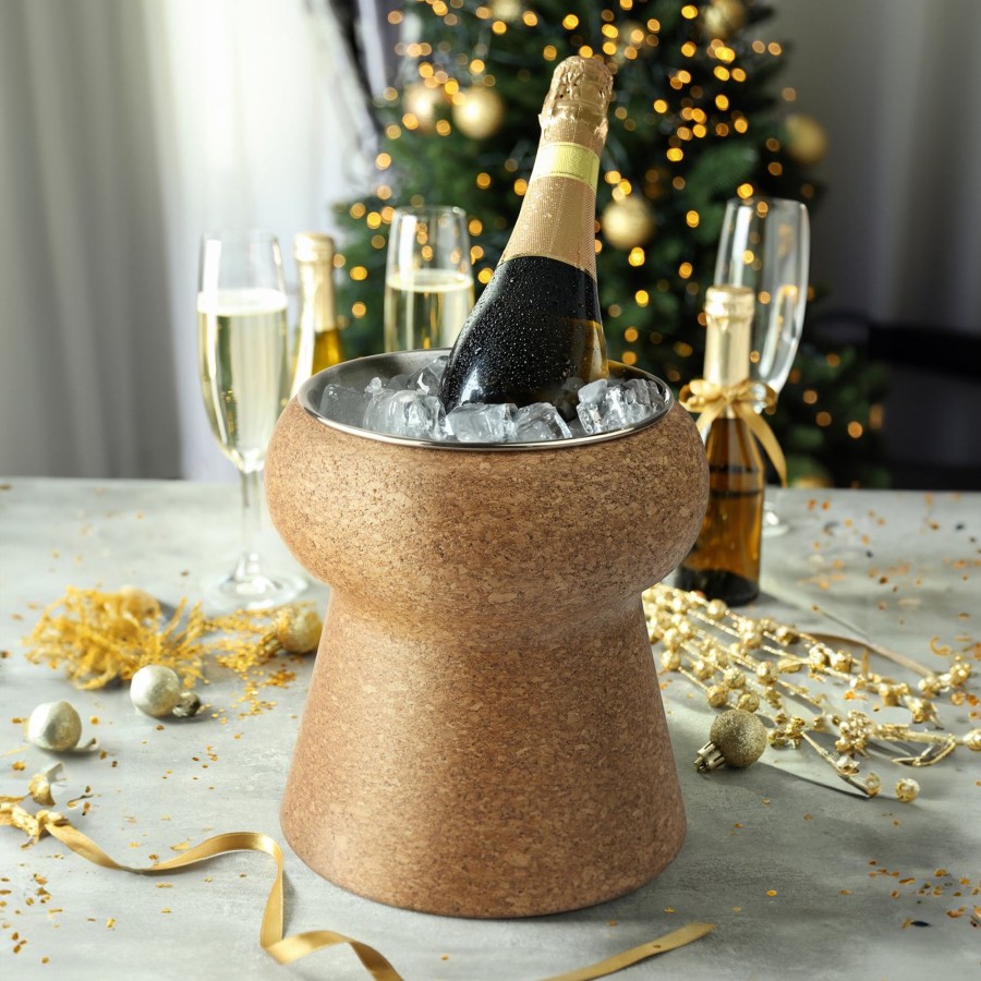 Tabletop & Bar Final Touch Cork Products | Champagne & Wine Cork Beverage Bin | Final Touch®