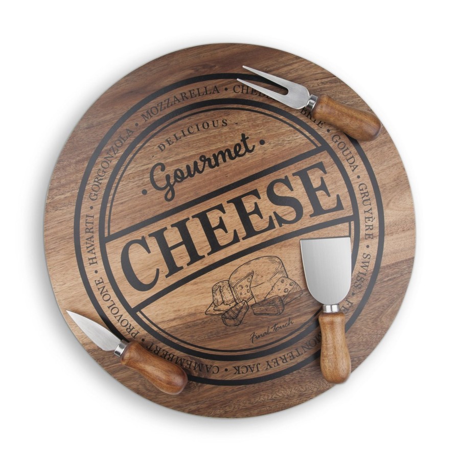 Chefs Tools Final Touch | 4 Piece Cheese Board Set | Final Touch®