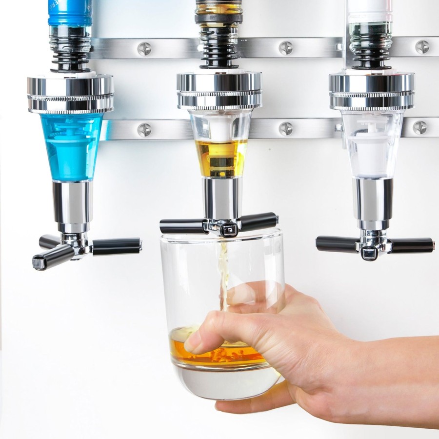 Tabletop & Bar Final Touch Liquor Dispensers & Caddies | 4 Bottle Wall Mounted Liquor Dispenser | Final Touch®