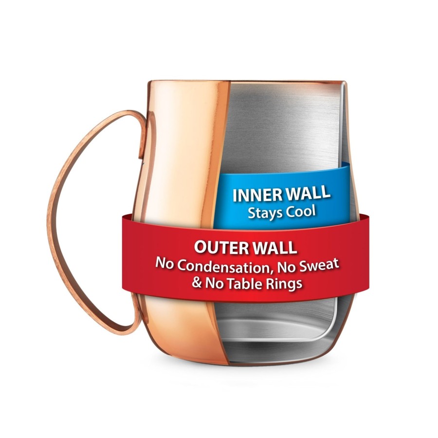 Tabletop & Bar Final Touch Specialty Bar Glasses | Double-Wall Mule Mug | Final Touch®