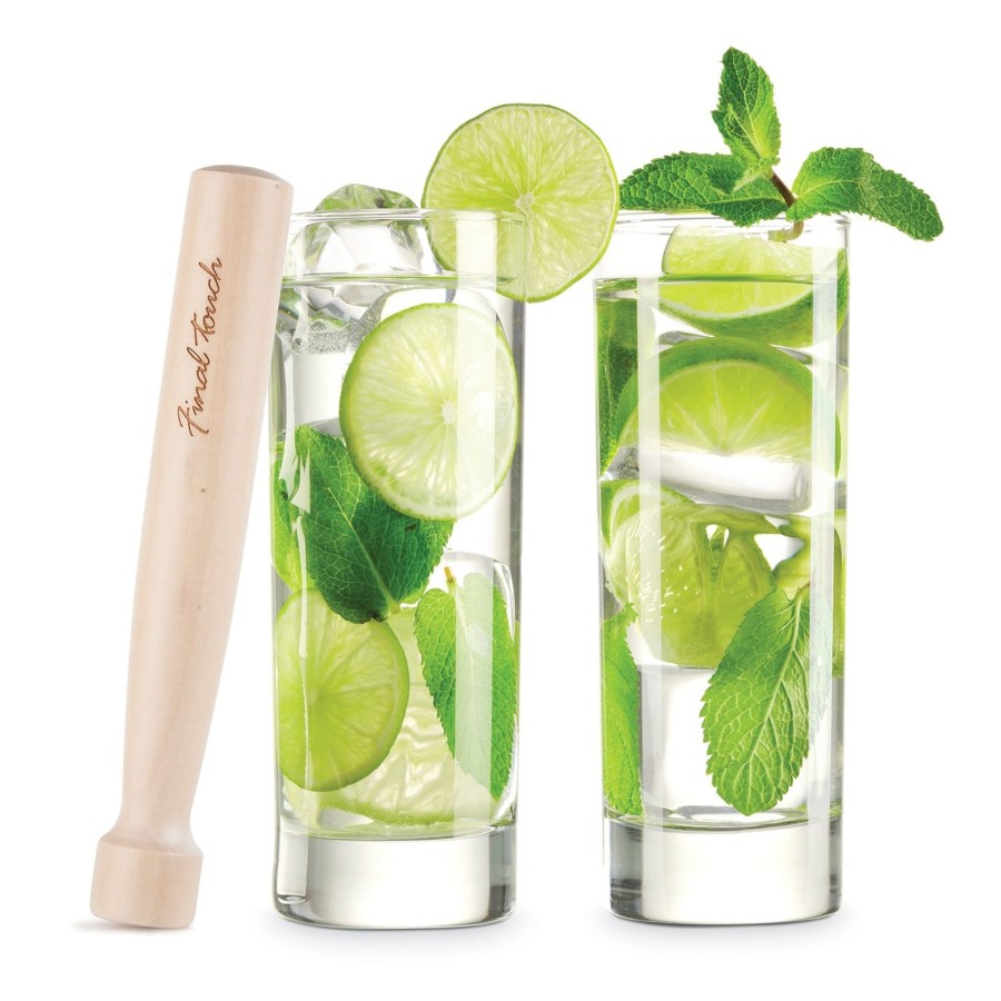 Tabletop & Bar Final Touch Specialty Bar Glasses | Mojito Glass & Muddler Set | Final Touch®