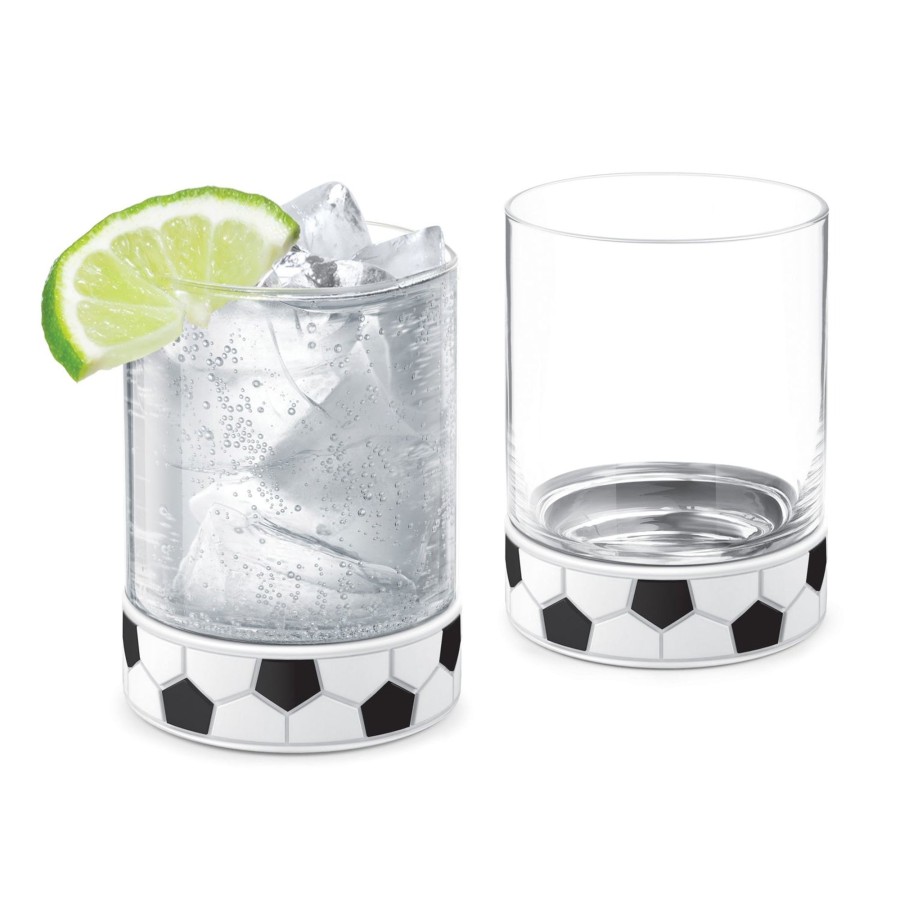 Tabletop & Bar Final Touch | Kick-Off Soccer / Football Tumblers - Set Of 2 | Final Touch®