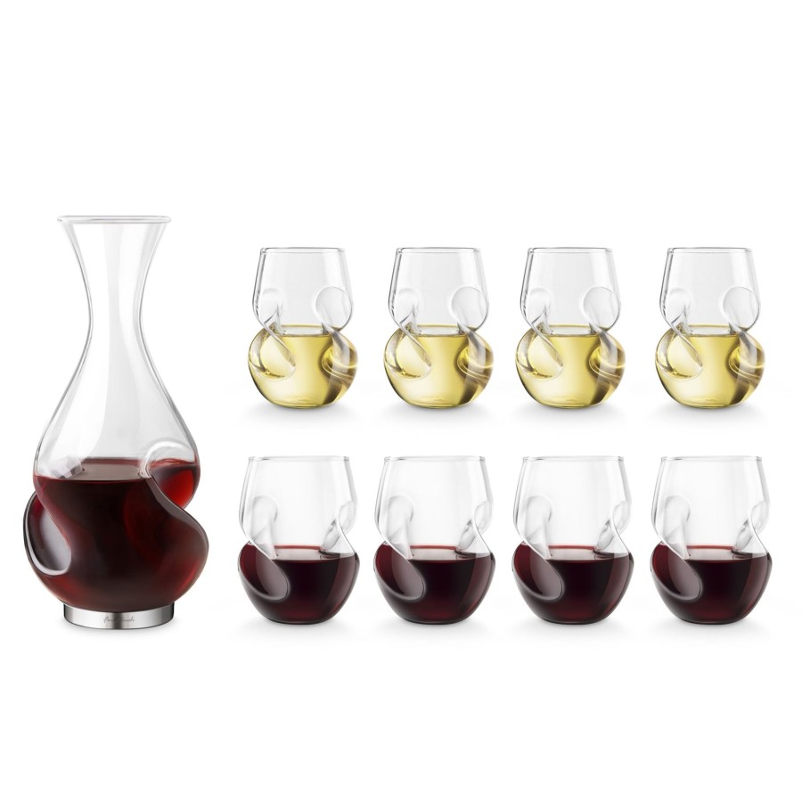 Tabletop & Bar Final Touch Wine Decanters | L'Grand Conundrum 9 Piece Aerator Decanter Set | Final Touch®