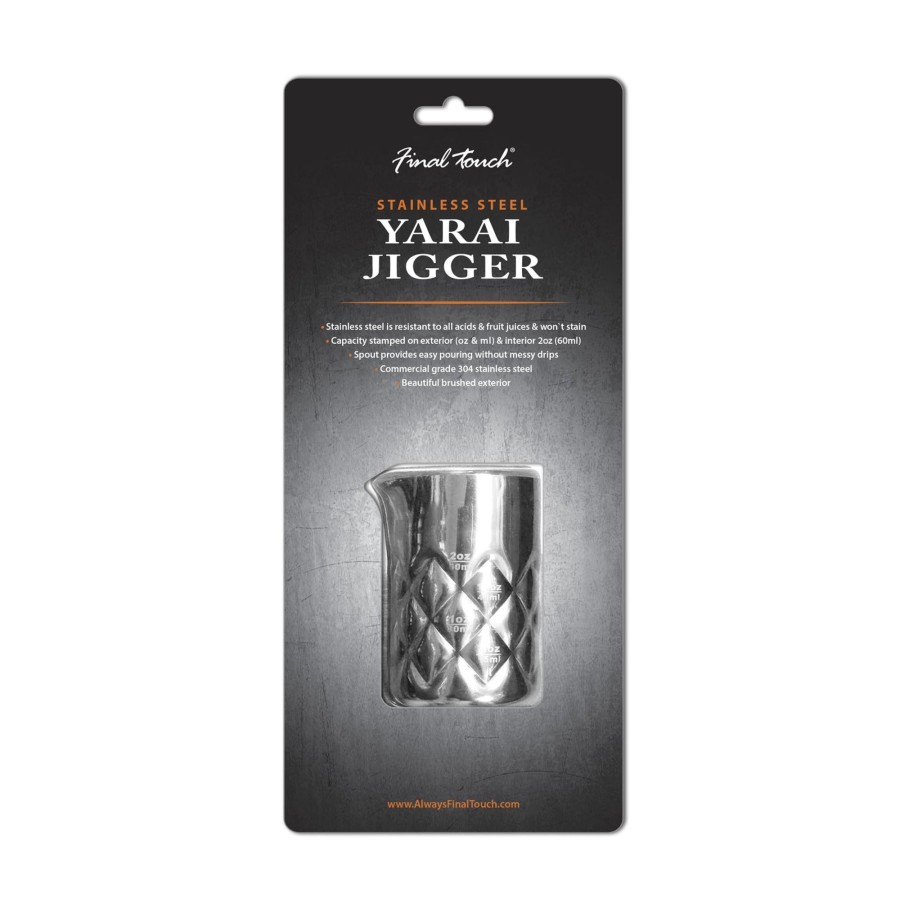 Tabletop & Bar Final Touch Yarai Mixing Pitchers | Stainless Steel Yarai Jigger | Final Touch®