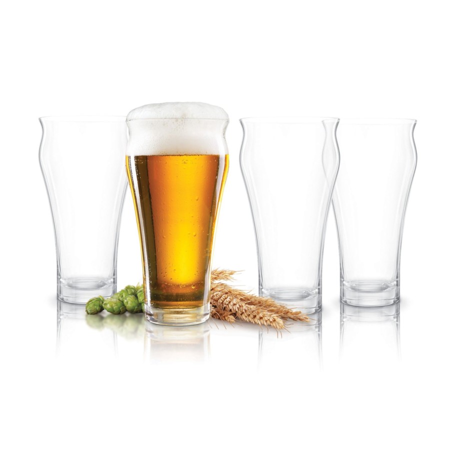 Tabletop & Bar Final Touch | Brewhouse Beer Glass - Set Of 4 - 17 Oz (500 Ml) | Final Touch®