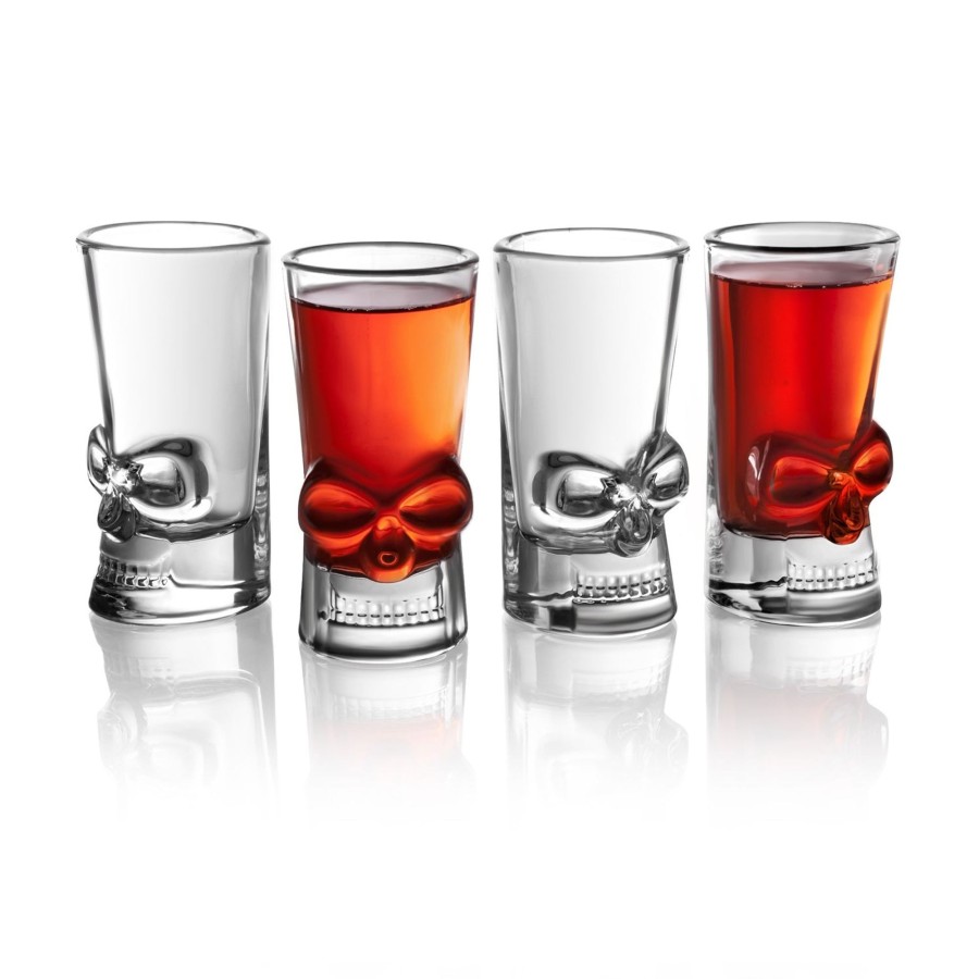 Tabletop & Bar Final Touch Brainfreeze Skull Series | Brain Freeze Skull Shots - Set Of 4 | Final Touch®